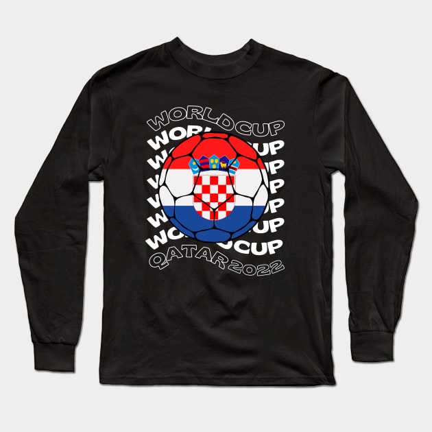 Croatia World Cup Long Sleeve T-Shirt by footballomatic